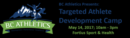 Registration Closes Friday! BC Athletics Targeted Athlete Development Camp
