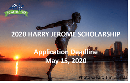 2020 HARRY JEROME SCHOLARSHIP AWARD APPLICATION NOW OPEN